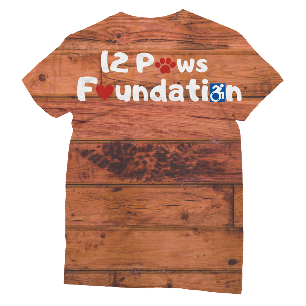 Knock on Wood 12 Paws Pattern Classic Sublimation Women's T-Shirt