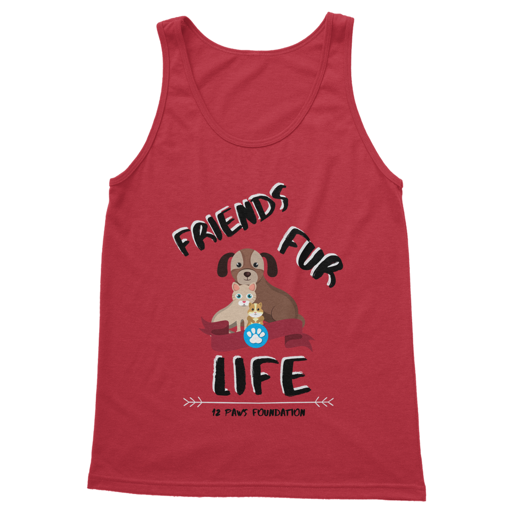 (Black Lettering) Friends Fur Life Classic Women's Tank Top