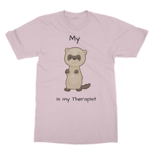 Load image into Gallery viewer, My Ferret is My Therapist (Black) Classic Adult T-Shirt