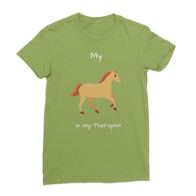 Load image into Gallery viewer, My Horse is My Therapist (White) Classic Women&#39;s T-Shirt