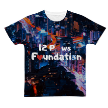 Load image into Gallery viewer, 12 Paws Night Lights Pattern Classic Sublimation Adult T-Shirt