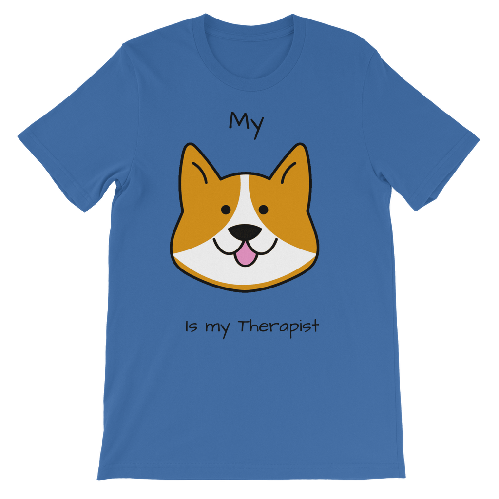 (Black) My Dog is my Therapist Classic Kids T-Shirt