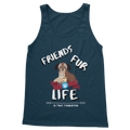 (White Lettering) Friends Fur Life Classic Women's Tank Top