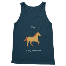 Load image into Gallery viewer, My Horse is My Therapist (White) Classic Women&#39;s Tank Top
