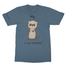 Load image into Gallery viewer, My Ferret is My Therapist (Black) Classic Adult T-Shirt