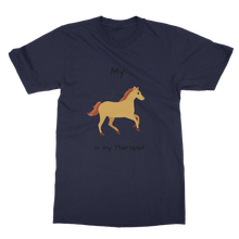 Load image into Gallery viewer, My Horse is My Therapist (Black) Classic Adult T-Shirt