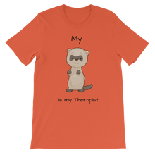 Load image into Gallery viewer, My Ferret is My Therapist (Black) Classic Kids T-Shirt