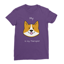 Load image into Gallery viewer, My Dog is My Therapist (White) Classic Women&#39;s T-Shirt