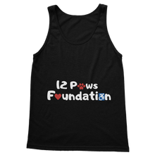 Load image into Gallery viewer, (White Lettering) 12 Paws Foundation Classic Women&#39;s Tank Top