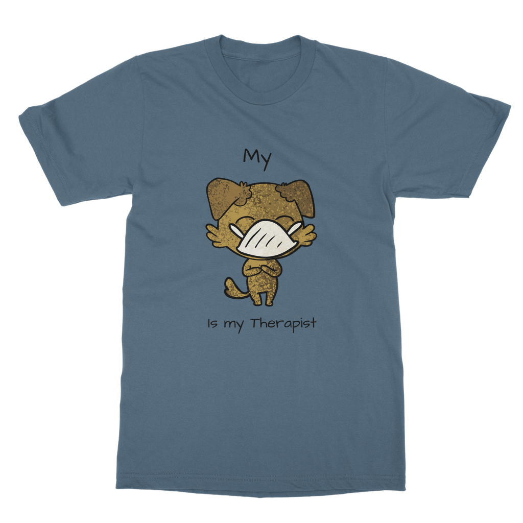 (Black) My ?? is My Therapist Classic Adult T-Shirt