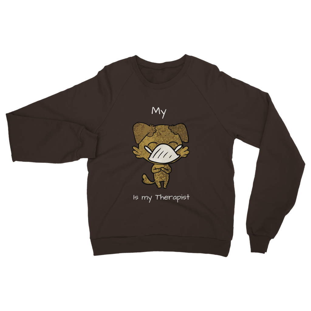 My ?? Is My Therapist (White) Classic Adult Sweatshirt
