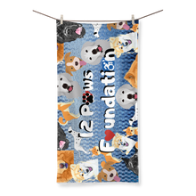Load image into Gallery viewer, (Sky Blue) 12 Paws Pattern Mask Sublimation All Over Towel