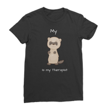 Load image into Gallery viewer, My Ferret is My Therapist (White) Classic Women&#39;s T-Shirt