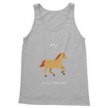 Load image into Gallery viewer, My Horse is My Therapist (White) Classic Women&#39;s Tank Top