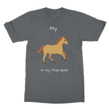 Load image into Gallery viewer, My Horse is My Therapist (White) Classic Adult T-Shirt