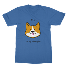 Load image into Gallery viewer, (Black) My Dog is my Therapist Classic Heavy Cotton Adult T-Shirt