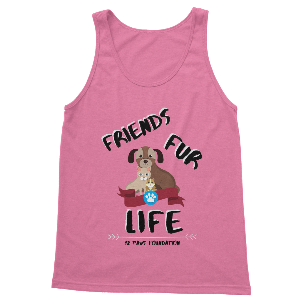 (Black Lettering) Friends Fur Life Classic Women's Tank Top