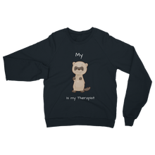 Load image into Gallery viewer, My Ferret is My Therapist (White) Classic Adult Sweatshirt