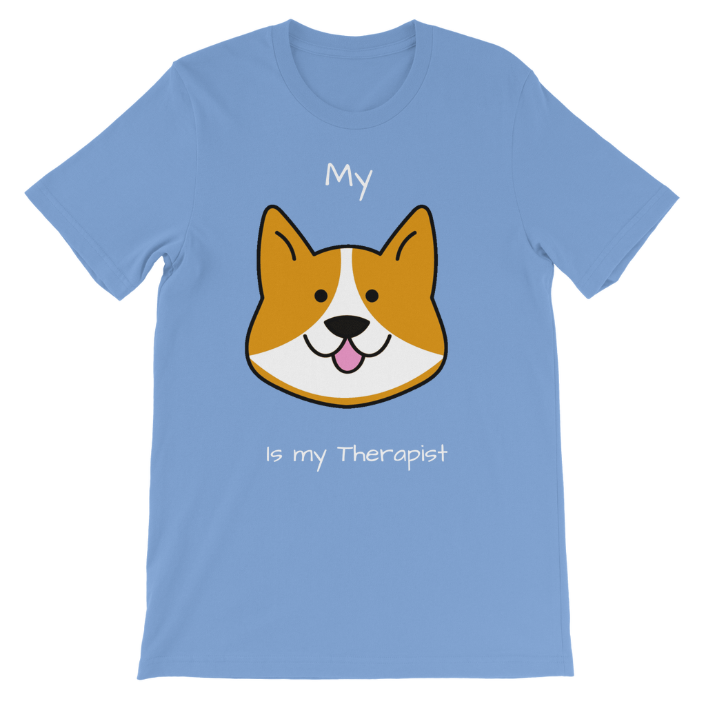 My Dog is My Therapist (White) Classic Kids T-Shirt