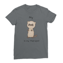 Load image into Gallery viewer, My Ferret is My Therapist (Black) Classic Women&#39;s T-Shirt