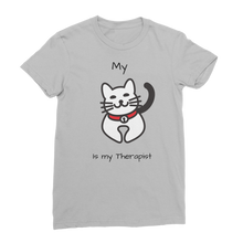 Load image into Gallery viewer, (Black) My Cat is My Therapist Classic Women&#39;s T-Shirt