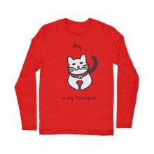 Load image into Gallery viewer, (Black) My Cat is My Therapist Classic Long Sleeve T-Shirt