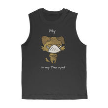 Load image into Gallery viewer, My ?? Is My Therapist (White) Classic Adult Muscle Top