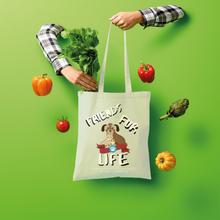 Load image into Gallery viewer, (White Lettering) Friends Fur Life Shopper Tote Bag