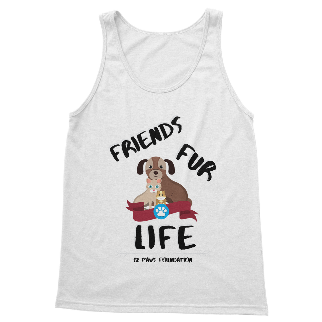 (Black Lettering) Friends Fur Life Classic Women's Tank Top