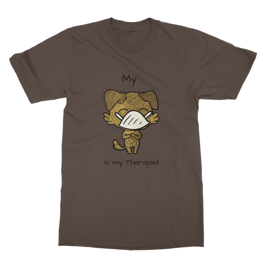 (Black) My ?? is My Therapist Classic Adult T-Shirt