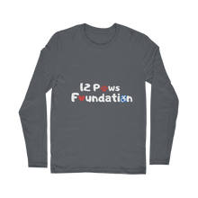 Load image into Gallery viewer, (White Lettering) 12 Paws Foundation Classic Long Sleeve T-Shirt