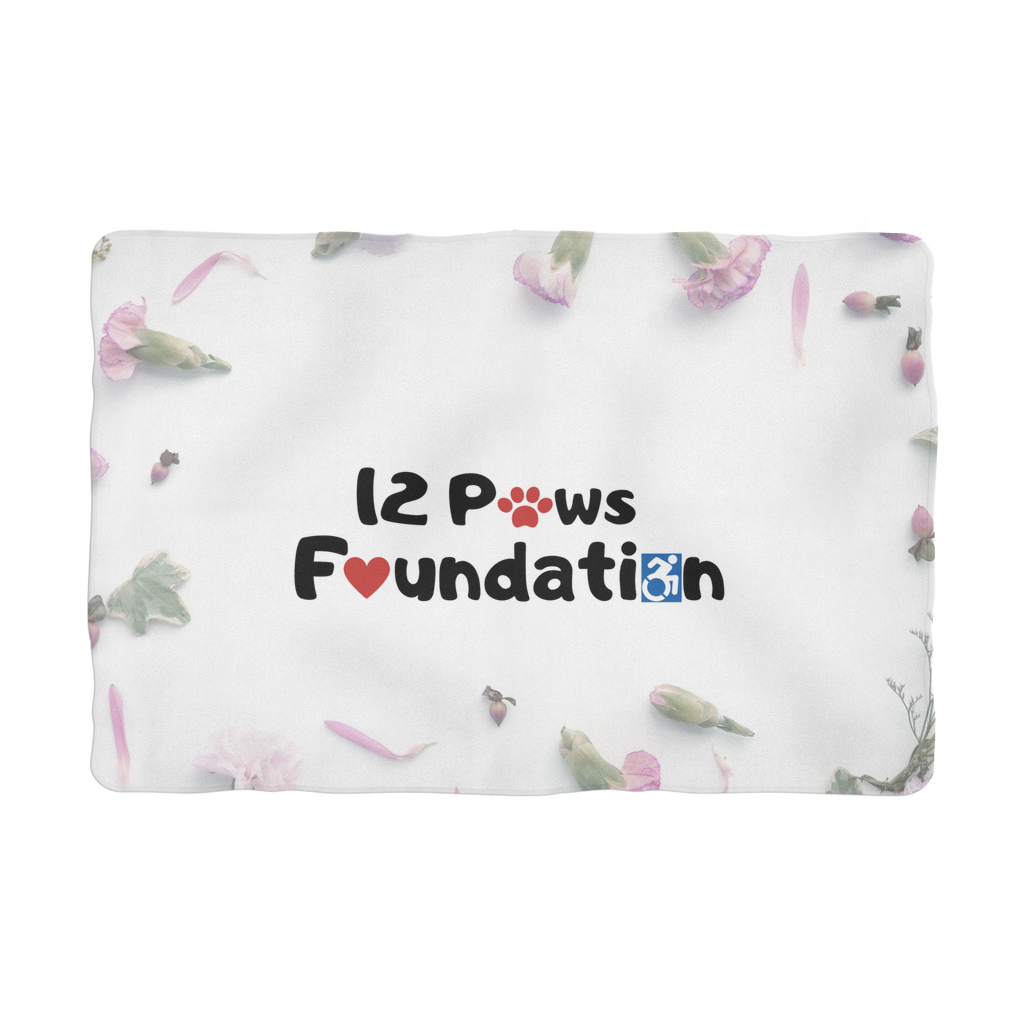 12 Paws Flower Shower Sublimation Pet Blanket