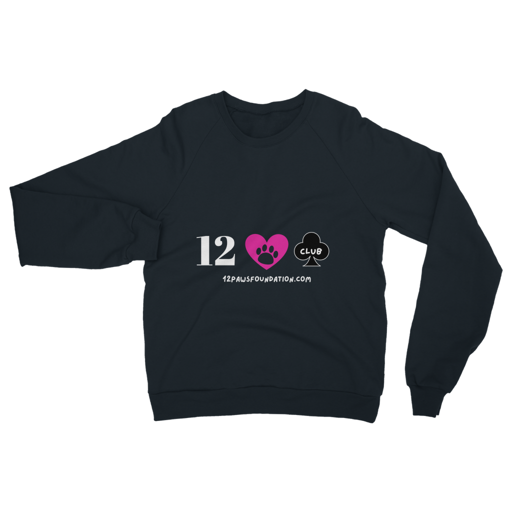 12 Paws Club (White Lettering) Classic Adult Sweatshirt