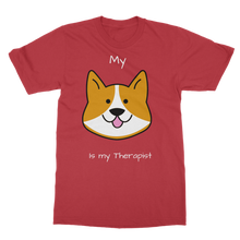 Load image into Gallery viewer, My Dog is My Therapist (White) Classic Adult T-Shirt