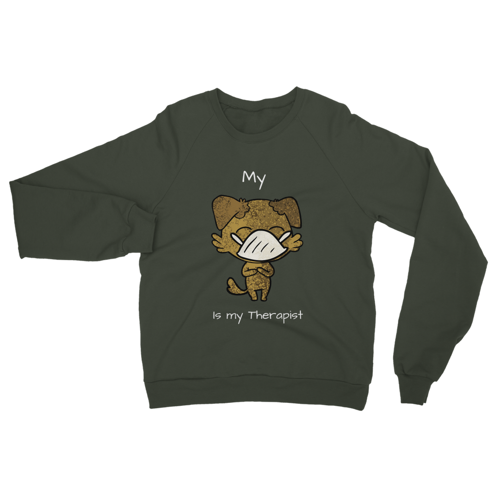 My ?? Is My Therapist (White) Classic Adult Sweatshirt