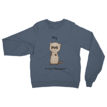 Load image into Gallery viewer, My Ferret is My Therapist (Black) Classic Adult Sweatshirt