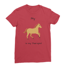 Load image into Gallery viewer, My Horse is My Therapist (Black) Classic Women&#39;s T-Shirt