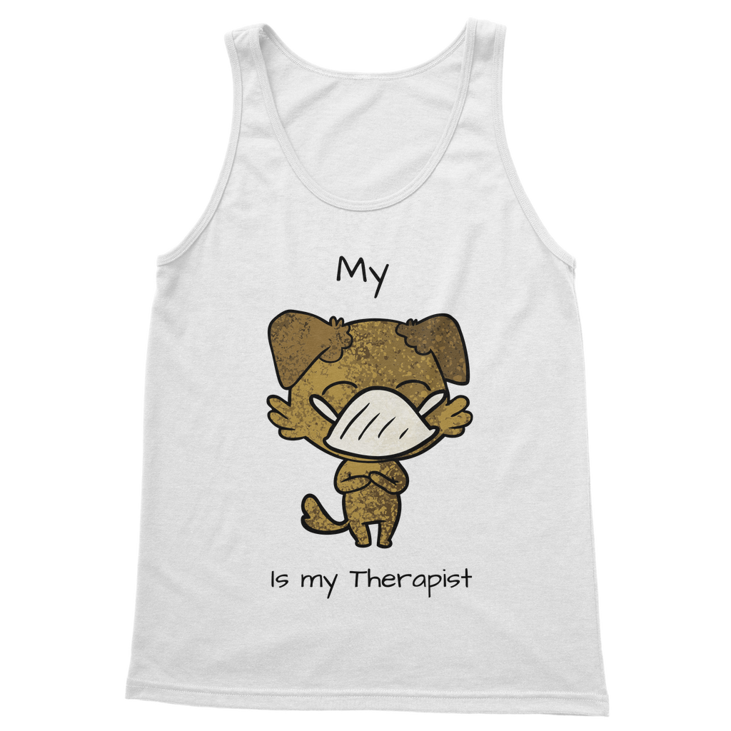(Black) My ?? is My Therapist Classic Women's Tank Top