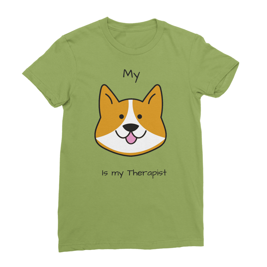 (Black) My Dog is my Therapist Classic Women's T-Shirt