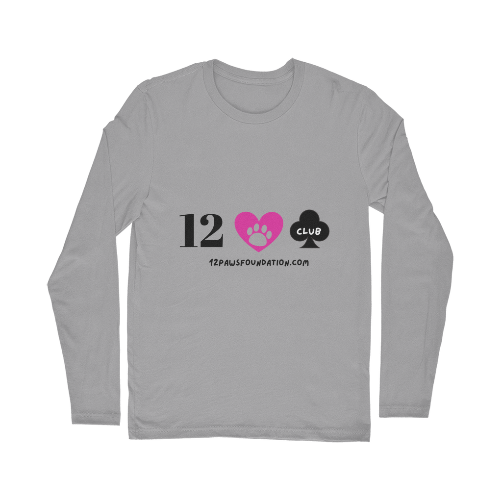 (Black Lettering) 12 Paws Club Classic Long Sleeve T-Shirt