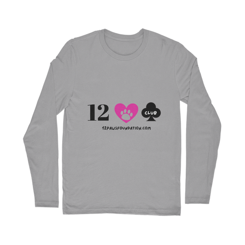(Black Lettering) 12 Paws Club Classic Long Sleeve T-Shirt