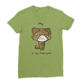 (Black) My ?? is My Therapist Classic Women's T-Shirt