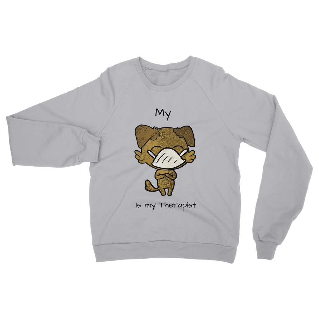 (Black) My ?? is My Therapist Classic Adult Sweatshirt