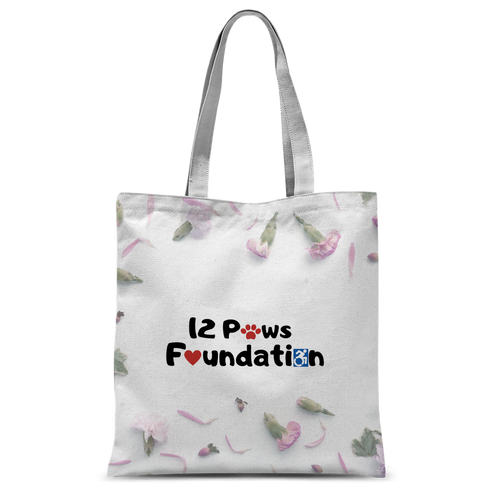 12 Paws Flower Shower Classic Sublimation Tote Bag
