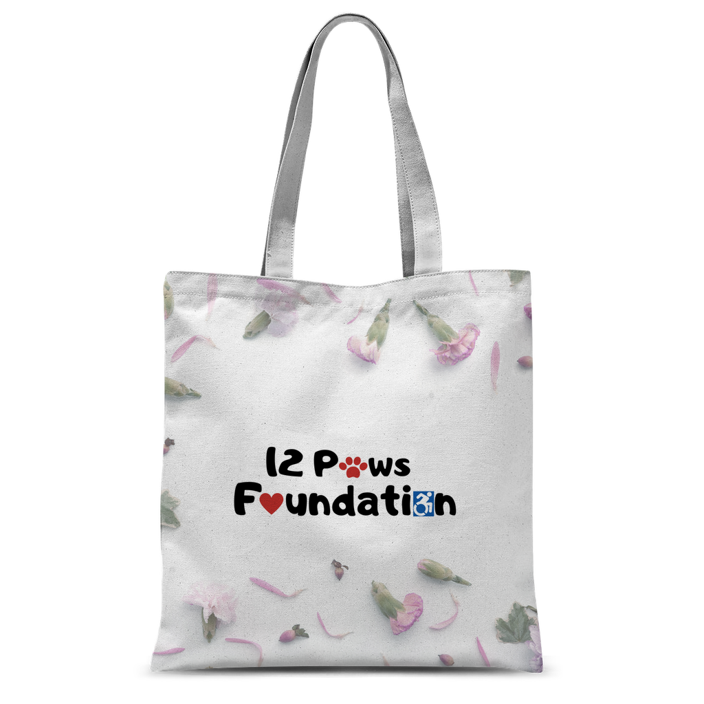 12 Paws Flower Shower Classic Sublimation Tote Bag