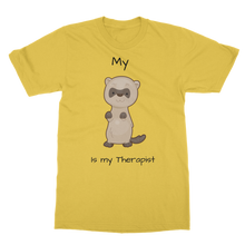 Load image into Gallery viewer, My Ferret is My Therapist (Black) Classic Adult T-Shirt