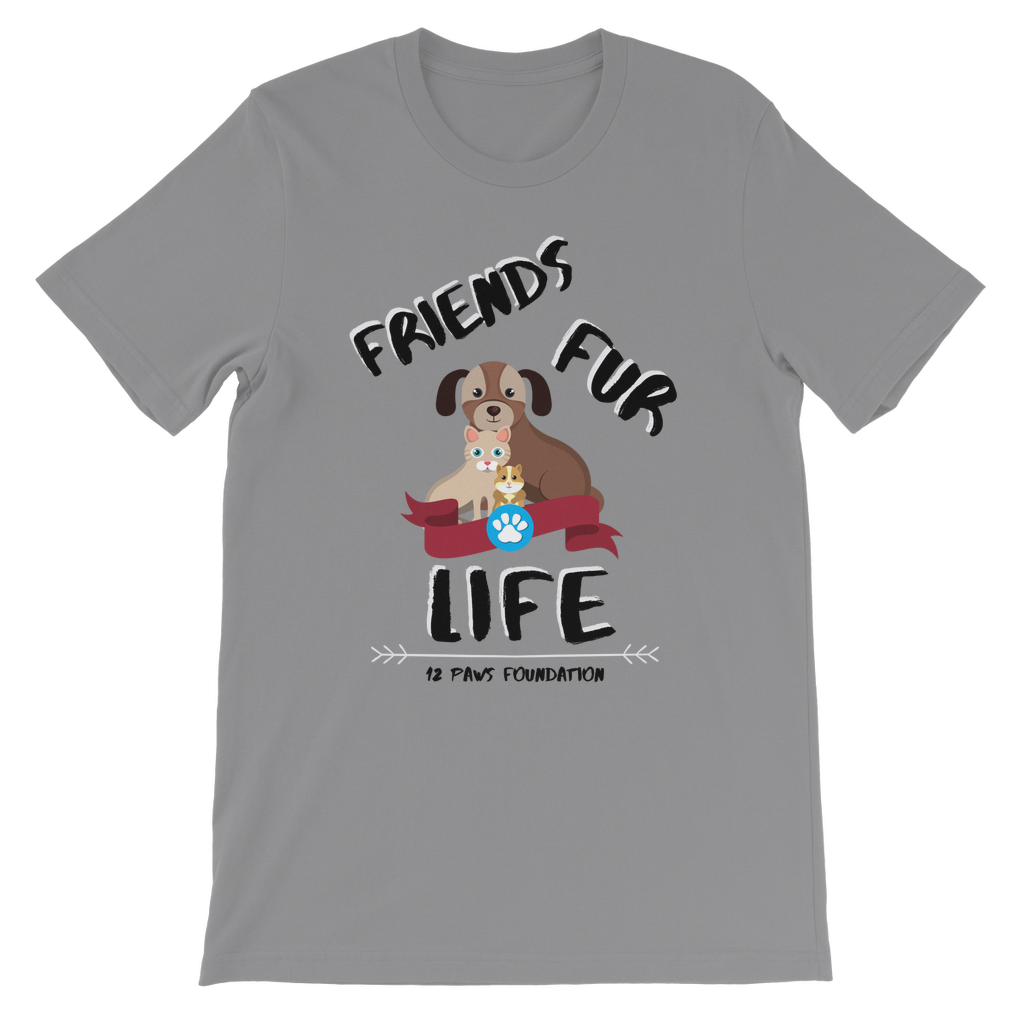 (Black Lettering) Friends Fur Life Classic Kids T-Shirt