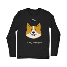 Load image into Gallery viewer, My Dog is My Therapist (White) Classic Long Sleeve T-Shirt
