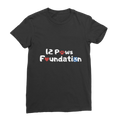 (White Lettering) 12 Paws Foundation Classic Women's T-Shirt