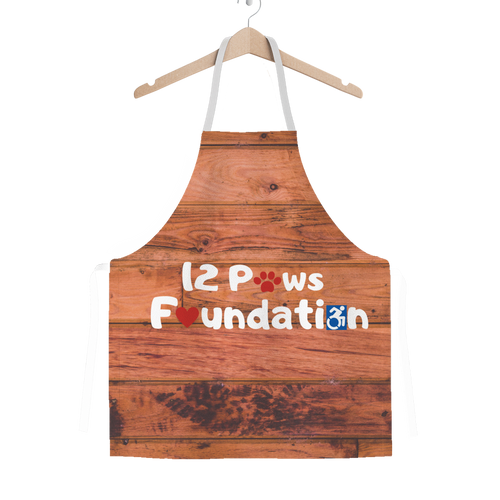 Knock on Wood 12 Paws Pattern Classic Sublimation Adult Apron